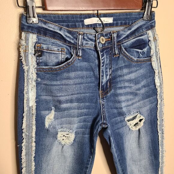 KanCan Distressed Skinny Jeans - Picture 1 of 8
